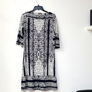 White/purple/gray/black Haani women's dress knee length size PS